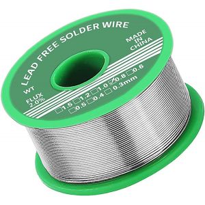 Étain à souder 0,8 mm avec flux 50 g,étain à souder sans plomb avec noyau de colophane,fil de soudure pour la réparation et le bricolage de composants électroniques de soudure électriques - Neuf