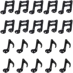 20Pcs Musique Autocollants Polyester Film Ballons Musique Th&egrave;me Ballons Musique F&ecirc;te D'Anniversaire Bal Ballons Anniversaire De Mariage Graduation Baby Shower Party Decor &iquest; Noir - Neuf