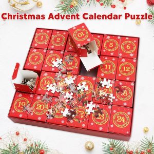 Puzzles de No&euml;l, 1008 pi&egrave;ces, 24 jours - Neuf