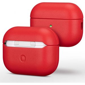 Nappa Leather Case - &Eacute;tui en Cuir pour AirPods Pro 2 - Fabriqu&eacute; &agrave; la Main avec du v&eacute;ritable Cuir - Coque Housse AirPods Pro 2&iquest; g&eacute;n&eacute;ration 2022 - Cover Protection AirPods Pro 2 - Rouge - Neuf