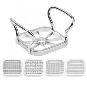 Couteau À Pommes De Terre, 5 Pouces, 1 Pièce, Fonction 5 En 1, Couteau À Pommes De Terre En Acier Inoxydable, Machine À Machette, Pomme Vide, Coupe Poires En Acier Inoxydable - Neuf