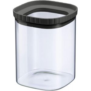 Cmws-R&eacute;cipient En Verre Avec Couvercle En Silicone - R&eacute;cipient De Conservation Pratique Avec Couvercle, Id&eacute;al Pour Conserver Les P&acirc;tes, Les &Eacute;pices, Le Th&eacute; Et Plus Encore, Empilable - 1080 Ml - Neuf