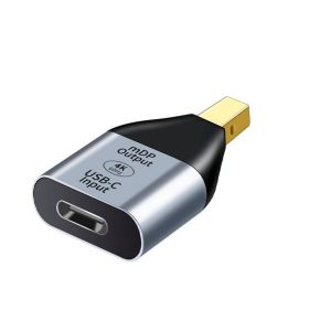 Adaptateur Mini DP vers USB-C, Supporte 4K@60Hz, Compatible avec les appareils Mini DisplayPort - Neuf