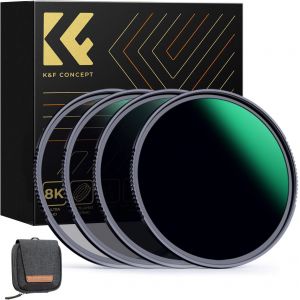 Kit de Filtres Densité Neutre 72mm ND4 ND8 ND64 ND1000 Haute-définition Résistant à l'eau Anti-Rayures Antiréfléchissante pour Objectif Appareil Photo Reflex Numérique - Neuf