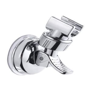 Support de pommeau de douche &agrave; ventouse r&eacute;glable &agrave; 360&deg; pour salle de bain, installation facile, durable, compatible avec la plupart des pommeaux de douche - Neuf