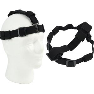Eryi-Bandeau Pour Lampe Frontale Led, Sangle De Remplacement Réglable, Bandeau Élastique En Nylon Pour Activités Extérieures, Camping, Randonnée, Pêche, Lampe De Poche Mains Libres, Noir - Neuf
