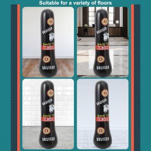 Gonflable Sac De Frappe, Sac De Boxe Enfant, Sac De Boxe Gonflable, Pour Une Utilisation En Int&eacute;rieur Et En Ext&eacute;rieur Ou Pour S'entra&icirc;ner Ailleurs, Aux D&eacute;butants Ou &Agrave; La Pratique Du Karat&eacute;, 1.2m - Neuf