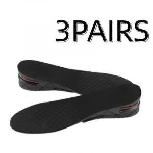 3pairs Unisexe Invisible Sports Exacerbant Les Semelles Int&eacute;rieures Amovibles Combinaison Des Sports De Choc Absorp Jusqu'&agrave; 5cm - Neuf