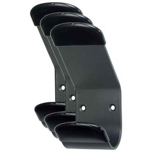 UNILUX Lot de 3 Pat&egrave;res STEELY &agrave; fixer Capacit&eacute; 50 Kg Noir - Neuf