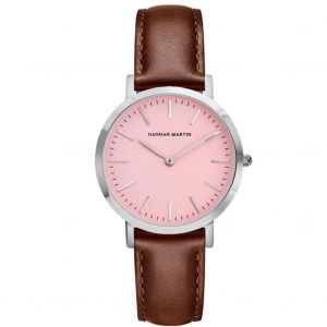 Hannah Martin Hm-Cf03 Montre &Agrave; Bracelet En Cuir &Agrave; La Mode Rose Femmes Montre-Bracelet &Agrave; Quartz (Cf03-Yk) - Neuf