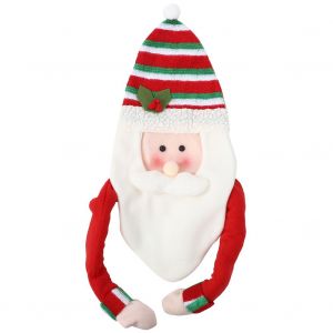 Joli chapeau de Pere Noel decoratif pour sapin de Noel, jouet de grande taille - Neuf
