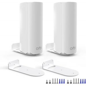 Support Mural Pour Routeur Orbi Wifi 7 Mesh Networking System 770/870/970 Series (Rbe770/Rbe772/Rbe773/Rbe870/Rbe872/Rbe873/Rbe971s/Rbe972s/Rbe973s) Orbi Wifi 7 Support En Aluminium - 2. Pack - Neuf