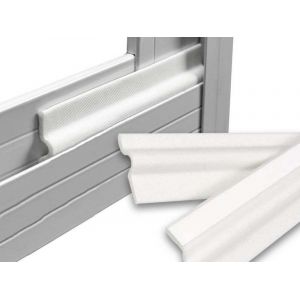 Joint d'&eacute;tanch&eacute;it&eacute; auto-adh&eacute;sif pour porte et insonorisation 5M - Blanc - Neuf