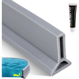 Sjzg-Barrière De Douche Pliable, 1m Barrière De Douche Pliable Pour Barrage Séparation Humide Et Sèche D'eau Et Maintient L'eau À L'intérieur Du Seuil, Our La Cuisine Et La Salle De Bain - Neuf