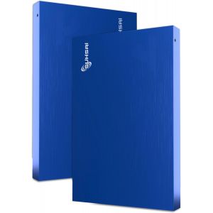 Disque Dur Externe Portable Usb 2.0 Disque Dur De Stockage 1 To Disque Dur De Transfert De Données Haute Vitesse Compatible Avec Pc, Mac, Windows, Ordinateur De Bureau (Bleu) - Neuf