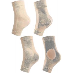 2 Paires De Chaussettes De Patin Rembourrées Protecteur De Cheville Bottes De Patinage Sur Glace Chaussettes Protège-Cheville De Patin Coussinet De Manchon De Cheville Pour Bottes,Patins,Attelles,Bret - Neuf