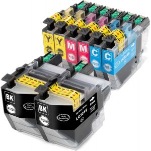 Lot de 8 Cartouches d'encre XL (4 Couleurs) de Rechange pour Brother LC 3219 pour imprimante MFC J5330DW J5335DW J5730DW J5930DW J6530DW J6530DW J6930DW J6935DW - Neuf