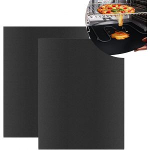 KAL-Tapis De Grill 40X33 Cm. Tapis De Gril Antiadhésif, Accessoires De Gril, Réutilisable Et Facile À Nettoyer, Adapté Aux Grils À Charbon De Bois Et Aux Grils Électriques - Neuf
