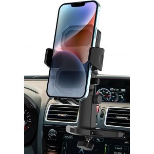 Checarzhn--No1-Support Téléphone Voiture Lecteur Cd, Support Téléphone Fente Cd Voiture Avec Bras Extensible Et Rotation À 360° Pour Iphone 15 Pro Plus 14 13 12, Samsung, Huawei, Tous 4-7 - Neuf