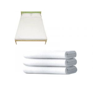 Ensemble De Literie De Voyage Jetable : Drap, Housse De Couette Et Taie D'oreiller - Neuf