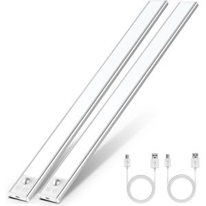 Lampe De Placard,Eclairage Led Rechargeable Interieur Placard,Sans Fi,Dimmable Lampe Led Detecteur Mouvement,Lumière Led Pour Armoire Placard Escalier Cuisine.[N28] - Neuf