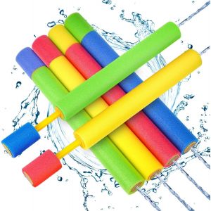 Pistolet &Agrave; Eau Mousse Pour Enfants - 6 Pistolets &Agrave; Eau Avec Une Port&eacute;e De 35 Pieds, Jouets Aquatiques D'&eacute;t&eacute; Pour Gar&ccedil;ons Et Filles, Pistolet &Agrave; Eau Pour Le Jardin, La Plage Et La Piscine - Neuf