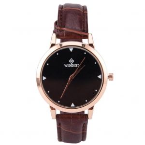 Cadran Rond Style R&eacute;tro Montre En Alliage De Quartz Pu Cuir Bracelet Accessoire (Caf&eacute;) - Neuf