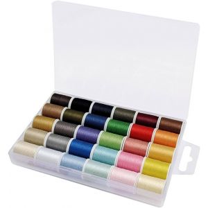 Chenquansarl-Lot De Fils À Coudre Tout U En Polyester 30 Couleurs - 1 350 M Au Total, 45 M Par Rouleau - Convient Pour La Couture À La Main Et À La Machine - Comprend Des Fils À Coudre Noirs Et Blanc - Neuf