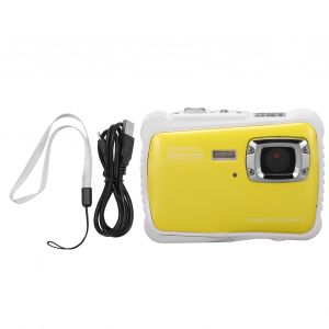 Appareil photo numerique HD etanche pour enfants, 2 pouces, pour garcons et filles, cadeau d'anniversaire, jaune - Neuf