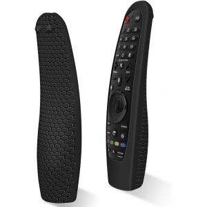 Housse Coque En Silicone Compatible Avec Lg Télécommande An-Mr19ba An-Mr18ba An-Mr20ga An-Mr600 An-Mr650, Antidérapant Étui De Protection Pour Lg Magic Remote (Noir) - Neuf