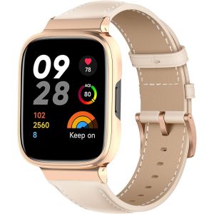 Cuir Bracelet Pour Xiaomi Redmi Watch 3, Hommes Et Femmes De Cuir Bracelet De Remplacement Compatible Avec Xiaomi Redmi Watch 3 - Blanc[Let9136728] - Neuf