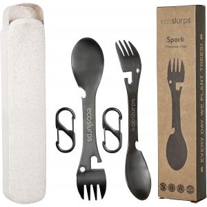 Oayew-Couteau Suisse En Titane, Clip Utilitaire Et &Eacute;tui &Eacute;cologique | Marque Britannique Prim&eacute;e | Arbre Plant&eacute; &Agrave; Chaque Vente | Couverts De Camping Essentiels - Neuf