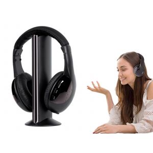 Casque sans fil 5 en 1 pour TV, PC, radio et usage domestique - Neuf