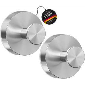 Porte serviettes sans perçage Acier inoxydable Accroche Serviette Salle De Bain Crochet Serviette Adhesif, Patere Salle De Bain, crochets de haute qualité pour la cuisine (Noir) - Neuf