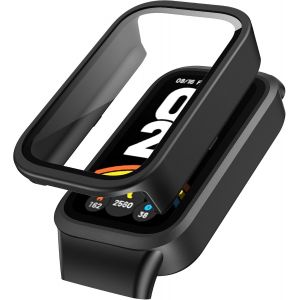 Xiaomi Smart Band 9 Active Case,Versatile PC Protective Case with Screen Protector,Protective Film Compatible with Xiaomi Mi Band 9 Active-Black - Neuf