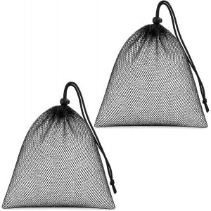 Acdsgd-2pcs Sacs En Maille Pliables, Filet Nylon &Agrave; Cordon Pour Plage, Natation, Plong&eacute;e, Yoga, Camping, Randonn&eacute;e, Salle De Sport - Neuf