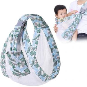 Kalanka-Porte-Bébé Enveloppant Réglable Portable Echarpe De Portage Bebe Porte Bebe Naissance Porte-Bébé Réglable Écharpe De Portage Réglable Et Multifonctionnelle Pour Bebe De 3 À 36 Mois - Neuf