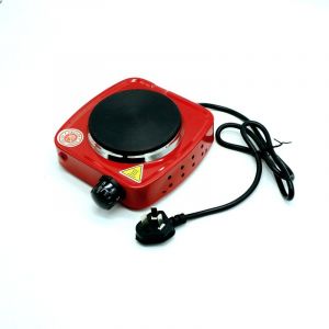 Mini cuisinière électrique, plaque chauffante électrique, tête électrique simple, plat de cuisson adapté à la cuisson en fondue (norme nationale 220 V, rouge) 1 pièce - Neuf