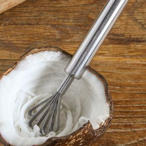 Grattoir De Noix De Coco Couteau D'enl&egrave;vement De Viande De Noix De Coco D&eacute;chiqueteuse De Noix De Coco Accessoire De Rabot De Noix De Coco Durable D&eacute;tartreur De Poisson Outil De Cuisine Domestique - Neuf