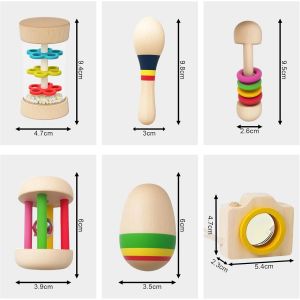 Montessori Toys for Baby 3-6 9 Months Wooden Toy from 1 Year Old Montessori Toy Musical Toy for Baby Sensory Training Gift for Newborn Baby - Neuf