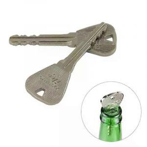 1set Cl&eacute; Pliante Magique Tours De Magie Pour Les Enfants Traverser Dans La Bouteille Anneau Tours De Magie Accessoires Jouets Pour Enfants Gros Plan Performance - Neuf