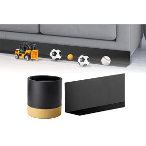 Bloqueur de canap&eacute; pour emp&ecirc;cher les objets de glisser sous les meubles - Noir - Neuf