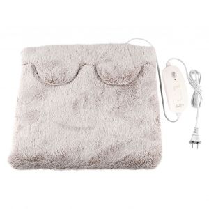 HJLIAN Coussin chauffant electrique en flanelle pour les pieds, les mains et le corps (marron) - Neuf