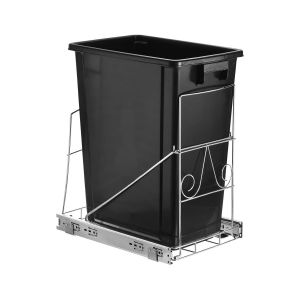 Tirer Sortie Poubelle Poubelle Sous Armoire,Réglable Glisser Sortie Étagère Pour Cuisine Poubelle Can Sous Évier,Poubelle Pull Sortie Trousse- Poubelle Est Non Inclus - Neuf