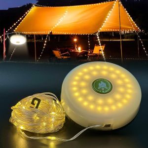 Jgd-Guirlande Lumineuse De Camping Portable De 20 M &iquest; Rechargeable Par Usb, &Eacute;tanche, Pour L'ext&eacute;rieur [Classe &Eacute;nerg&eacute;tique A] - Neuf