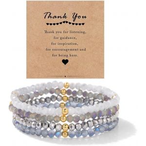 Tianyi-Bracelet Boho, Bracelets En Cristal, Bracelets En Perles En Pierre Cristalline Multicouches Pour Femmes Multicouches Bracelet Pour Femme - Neuf