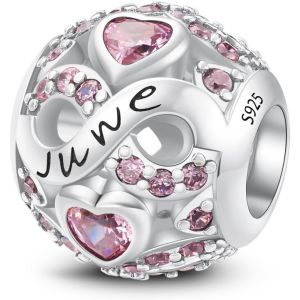 Kales-Charms&bracelets Pierre De Naissance Des Douze Mois,Bijoux Pour Femmes,Compatible Pour Pandora Les Bracelets Et Les Colliers Charms De,Cadeaux Pour Femmes - Neuf