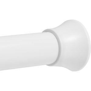 Tianyi-Tringle &Agrave; Rideau De Douche Extensible En Acier Inoxydable Sans Per&ccedil;age - 76-103 Cm - Tringle T&eacute;lescopique Et Tringle De Serrage Pour Salle De Bain, Balcon, Armoire - 1 Pi&egrave;ce - Blanc - Neuf