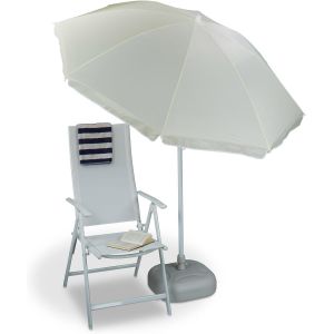 Parasol,Ø 180 cm,hauteur réglable,inclinable,rond,polyester,acier,jardin,balcon,plage,diff. couleurs.[F58] - Neuf