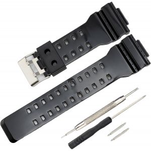 G-Shock Bracelet de rechange pour Casio G-Shock GLS-8900/GW-8900/GA-110/GA-100C/GA-120/GD-110/GLS-100.[J358] - Neuf